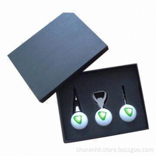Promotional golf gift set with one bottle opener